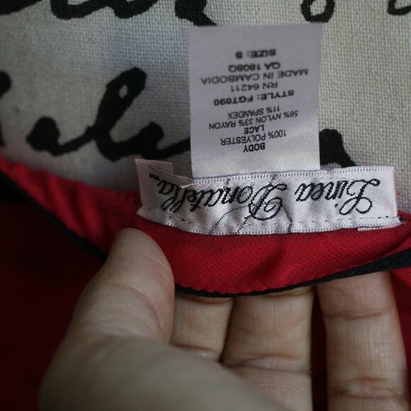 Y2K RED SHEER SLIP BABYDOLL DRESS - Picture 8 of 8